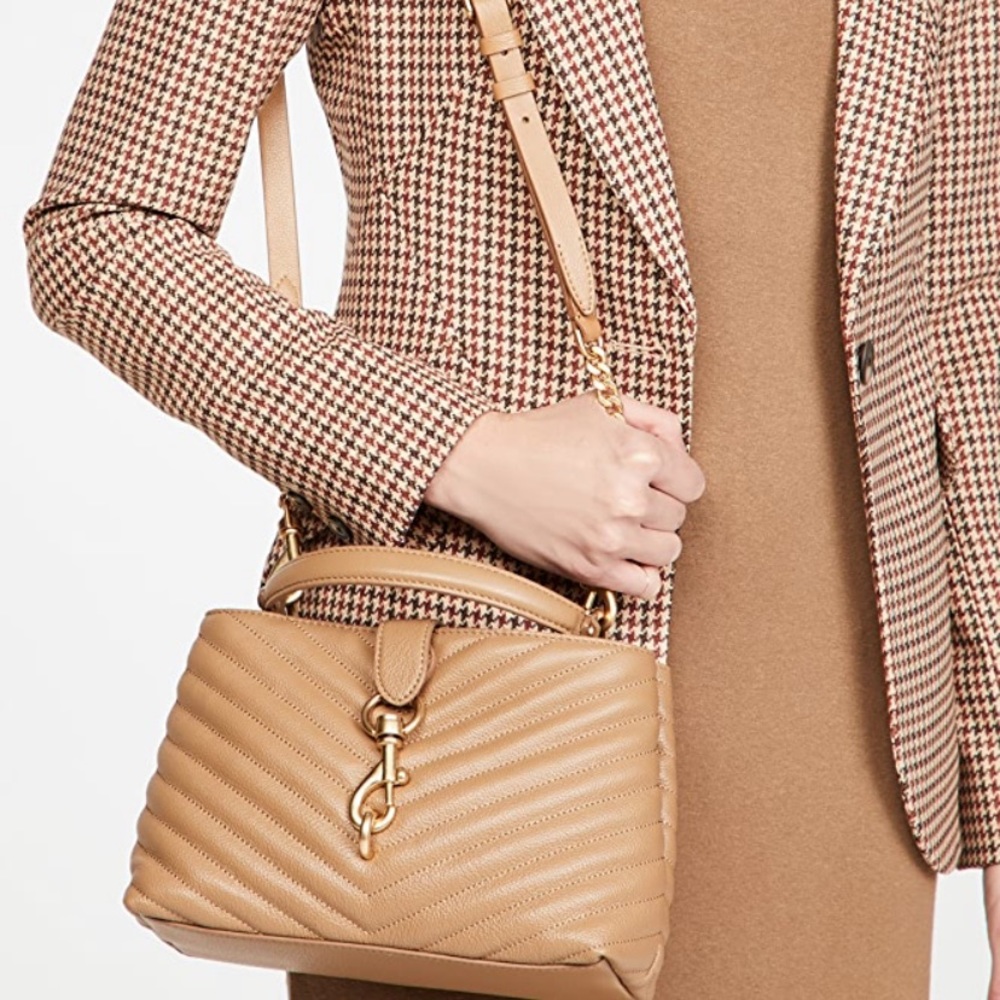 Rebecca minkoff Edie top handle satchel tan